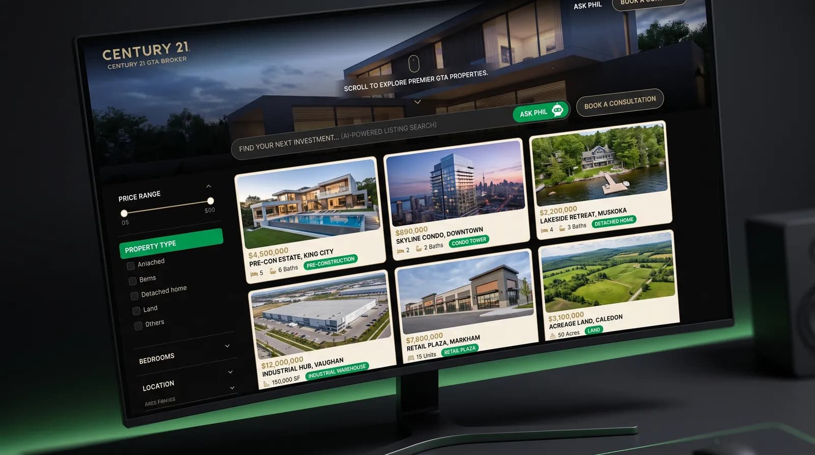 Real Estate Agent Website, image 2 of 6