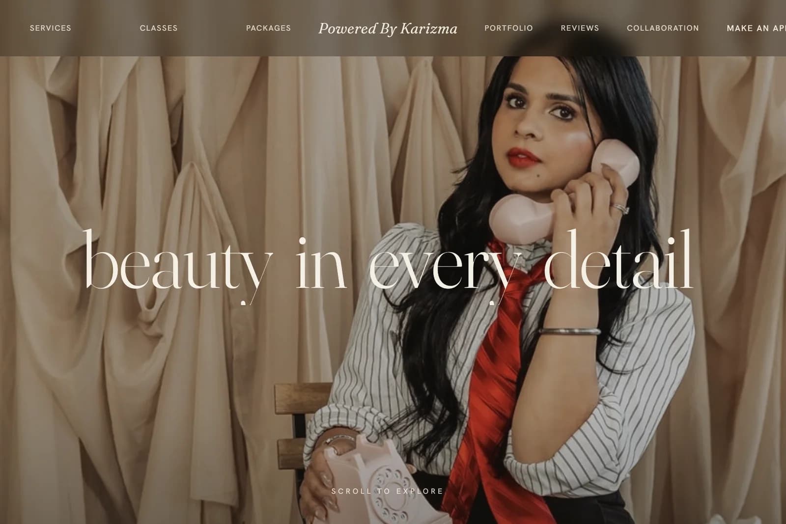Makeup Artist Booking Website