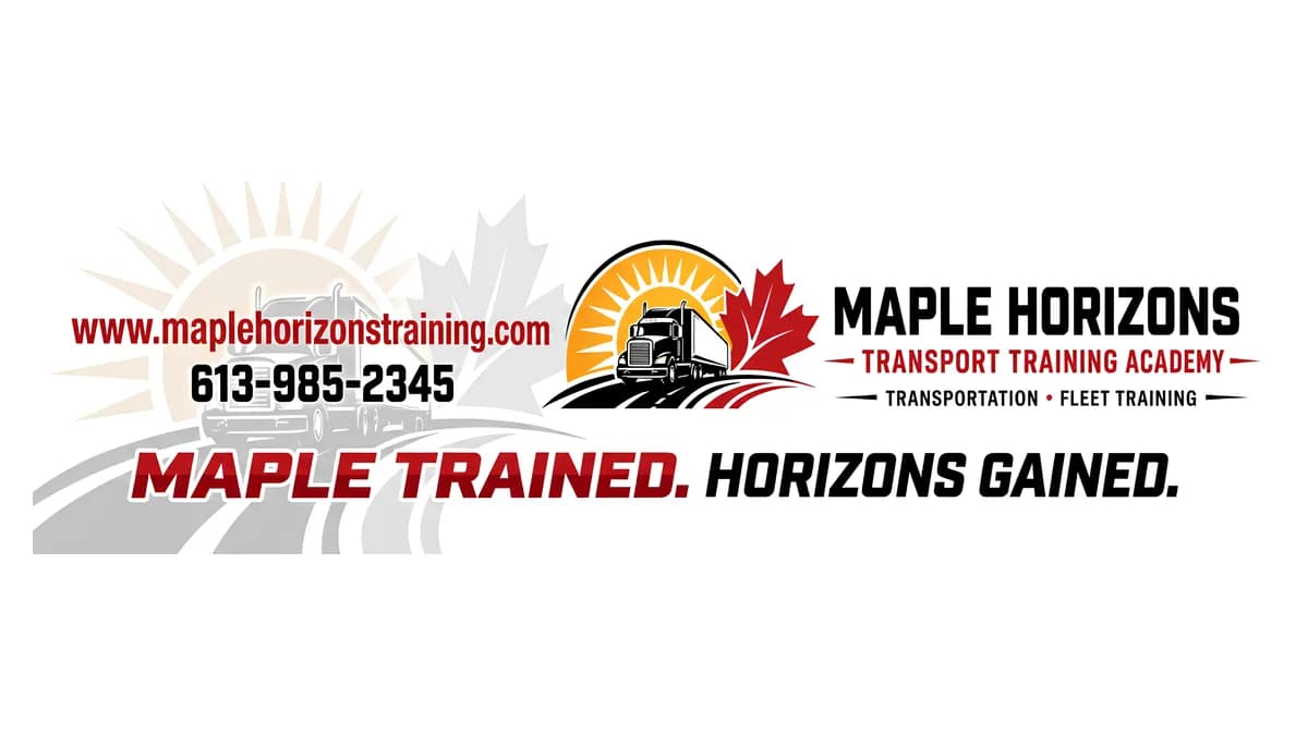 The trailer wrap: Maple Trained. Horizons Gained.